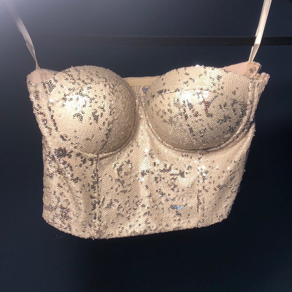 Charlotte Russe/ Beaded Crop Top